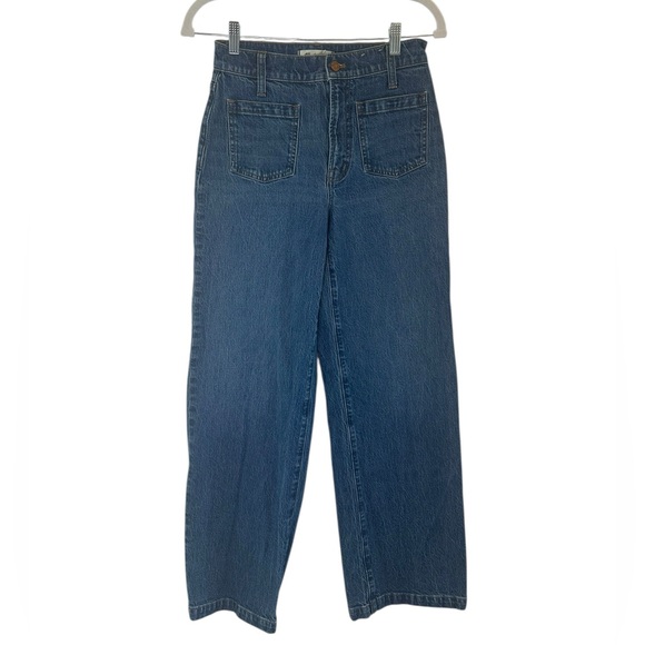 Madewell The Perfect Vintage Wide-Leg Crop Jean Size 26 - Picture 3 of 6